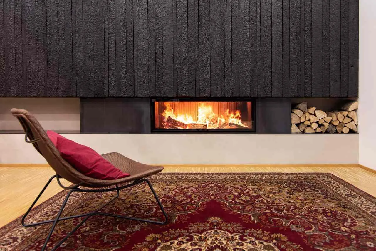 inspiracje wykończenia kominka r&oacute;żnymi materiałami