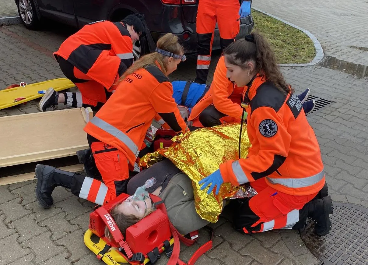 ratownik medyczny w akcji