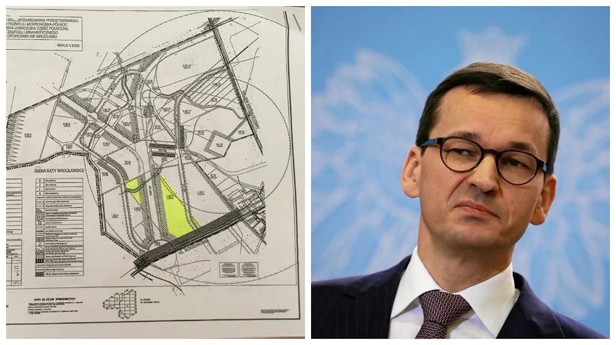 Mapa posiadłości Mateusza Morawieckiego i Iwony Morawieckiej