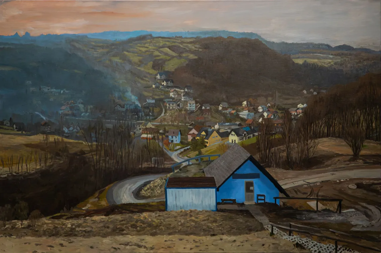 obrazy Krzysztofa Klimka pejzaż miejski realizm