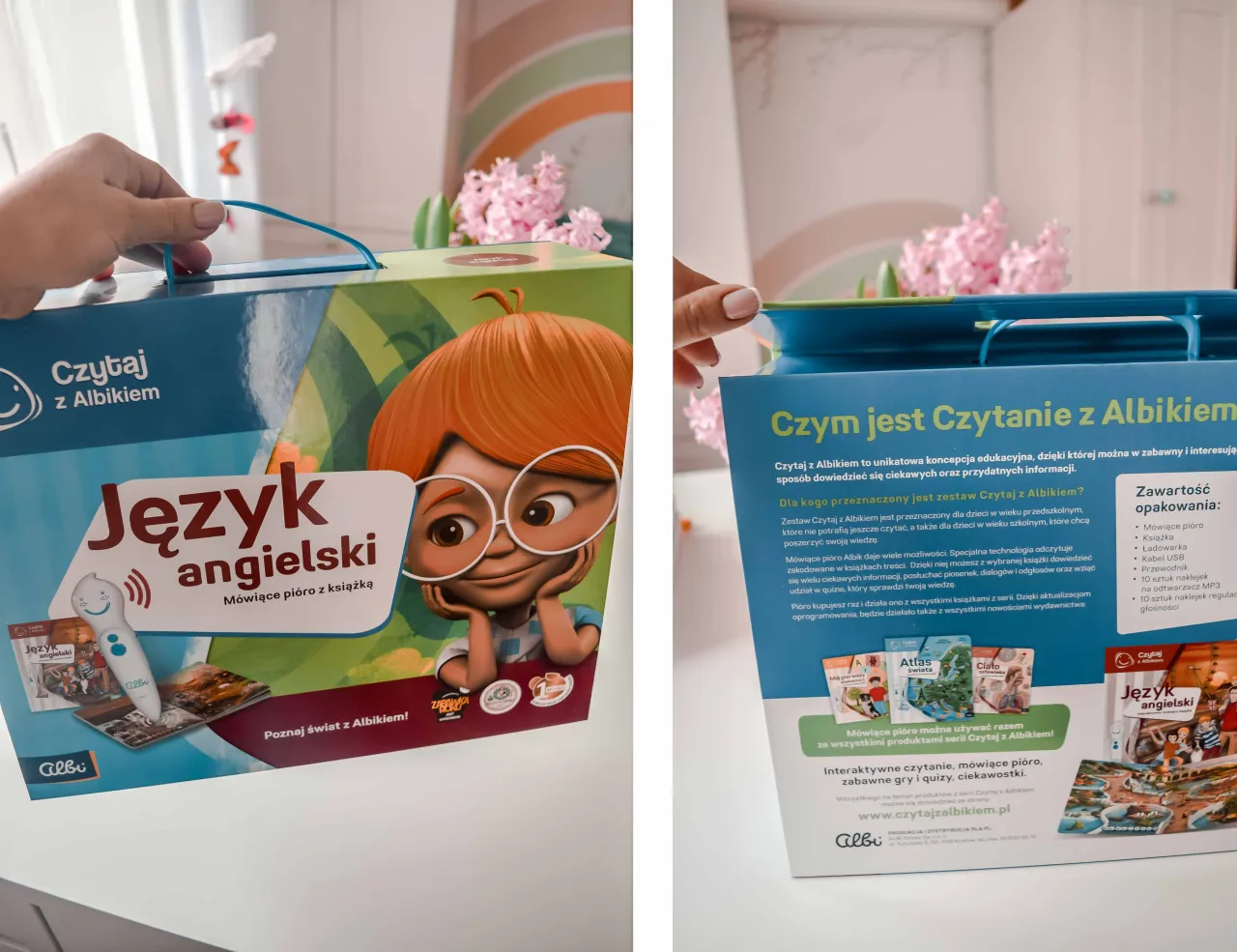 por&oacute;wnanie Albik Ting pi&oacute;ro książki