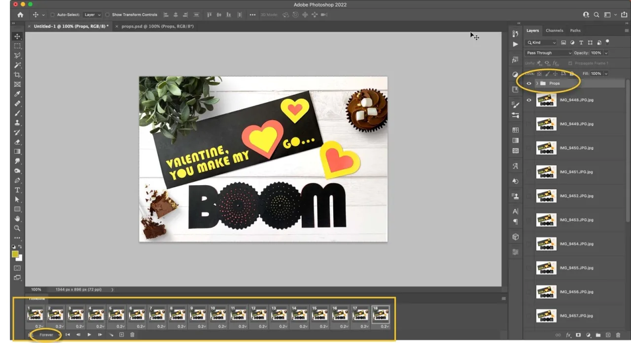 Photoshop tworzenie GIFa ze zdjęć krok po kroku