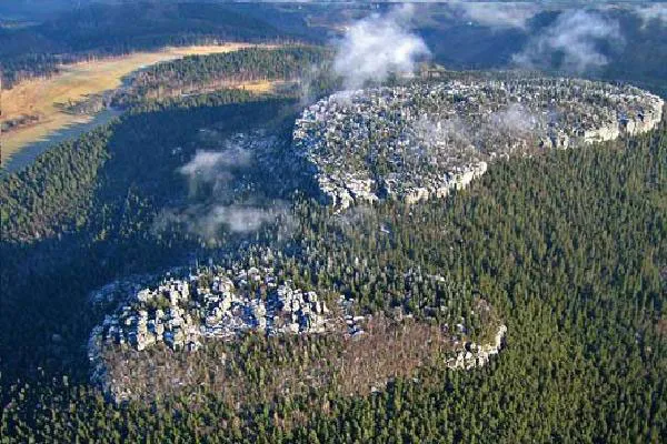 Szczeliniec Wielki widok z góry panorama