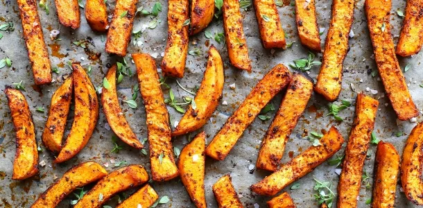 frytki z batatów pieczone smażone frytkownica beztłuszczowa porównanie