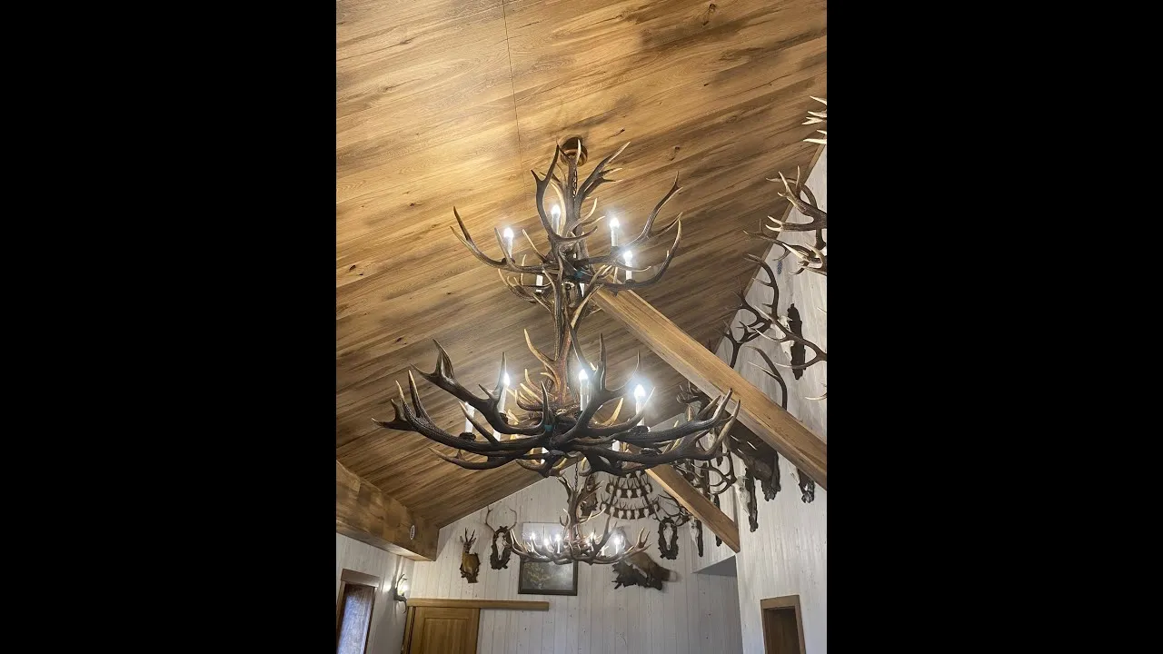 żyrandol z poroża jelenia gotowy projekt