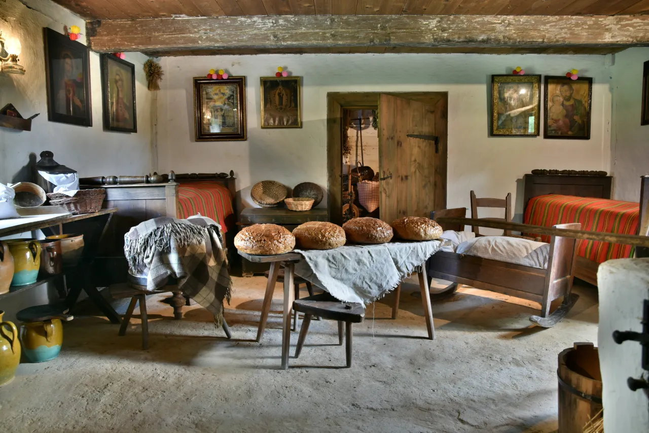 Skansen Sierpc wnętrza chałup