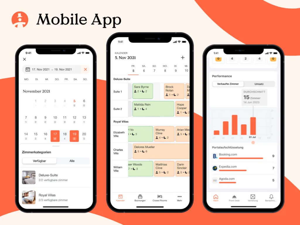 Screenshot einer Hotelbuchungs-App, der die detaillierten Filteroptionen f&uuml;r Preis, Sterne und Ausstattung zeigt