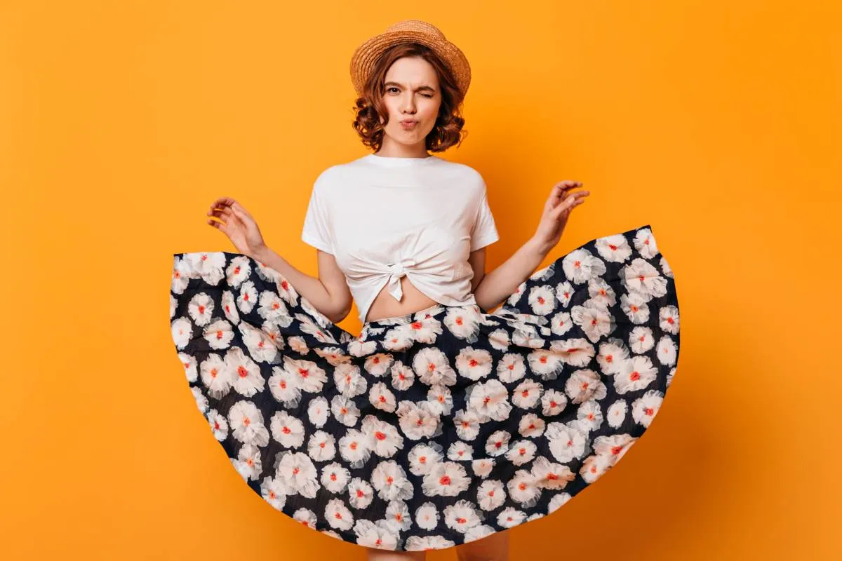 materiały na spódnicę z koła, tkaniny lejące