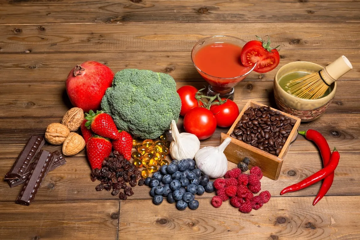 Dieta bogata w antyoksydanty, jedzenie na smog
