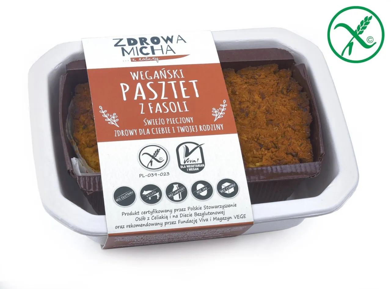 gotowy wegetariański pasztet, pieczony pasztet wege