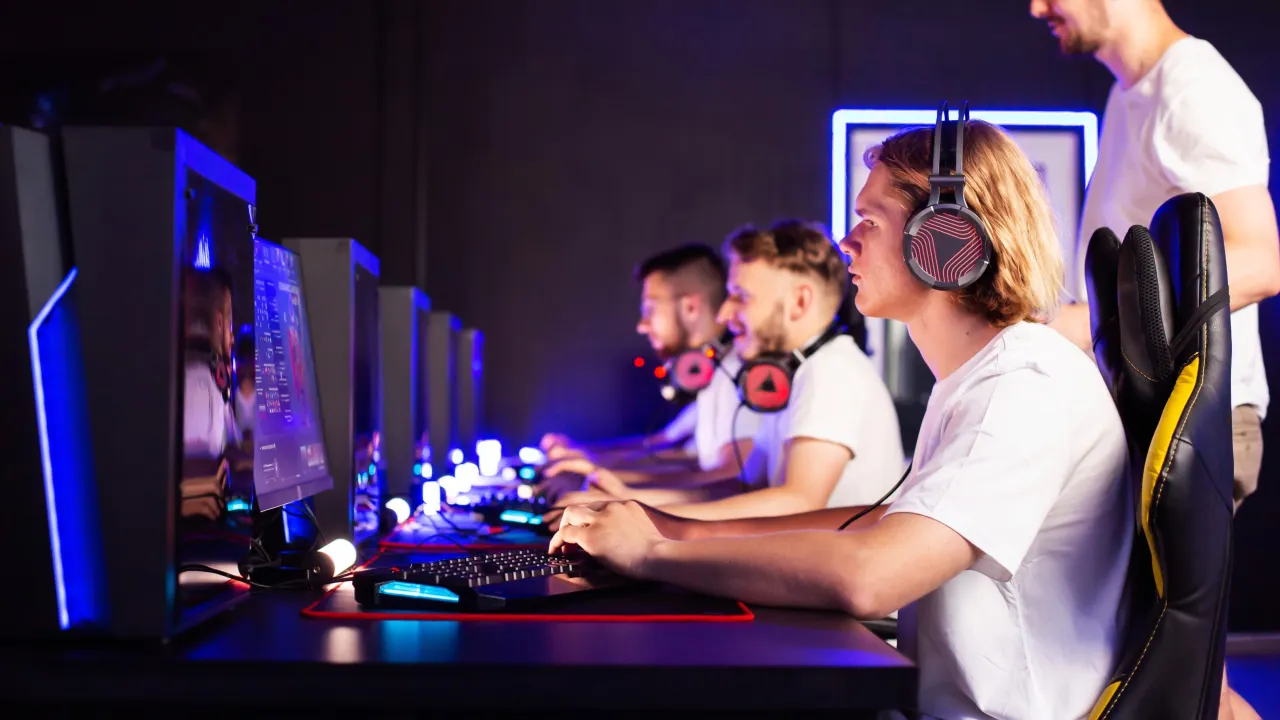 Gracz e-sportowy na turnieju