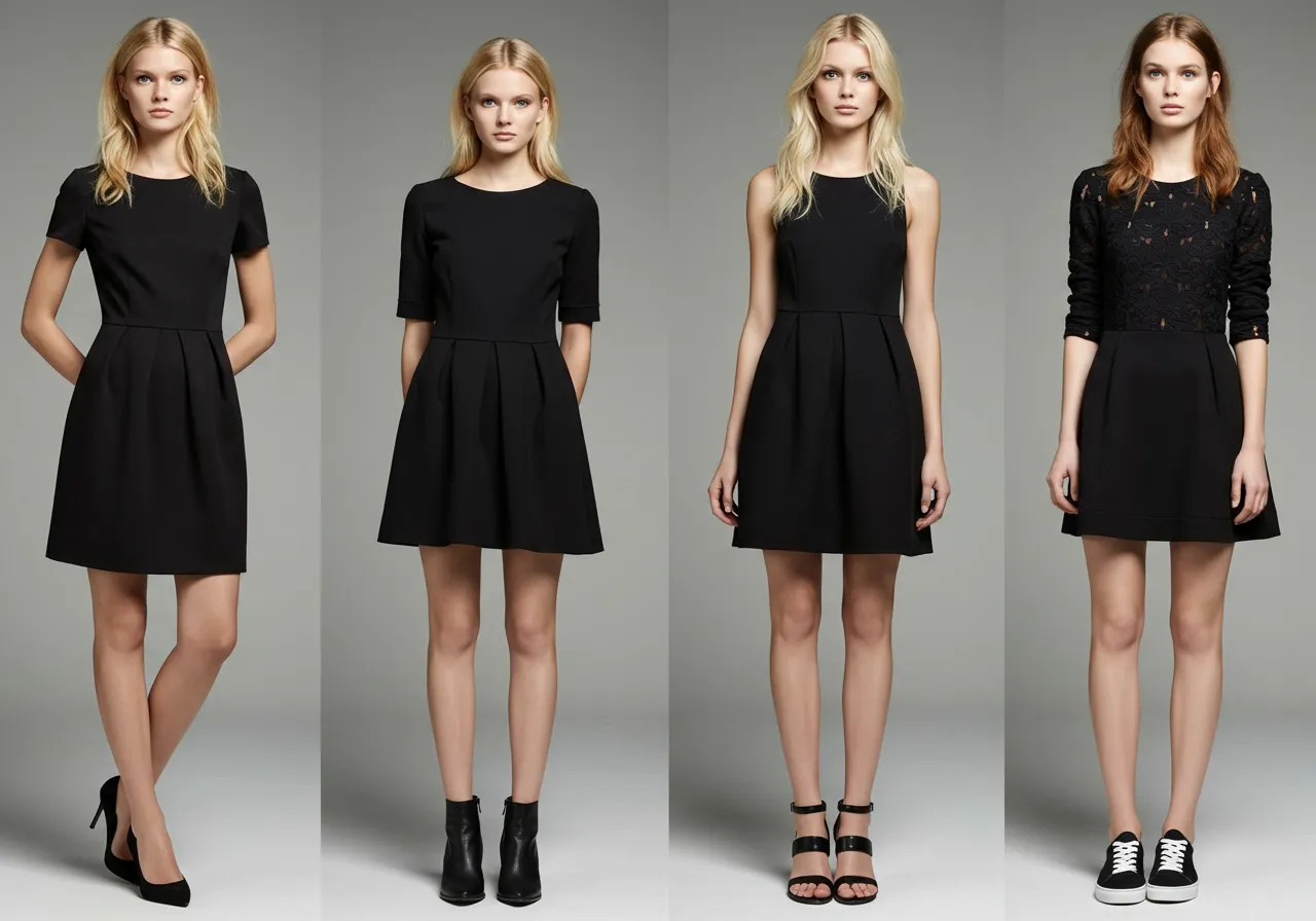 Trendy obuwnicze 2026 do czarnej sukienki