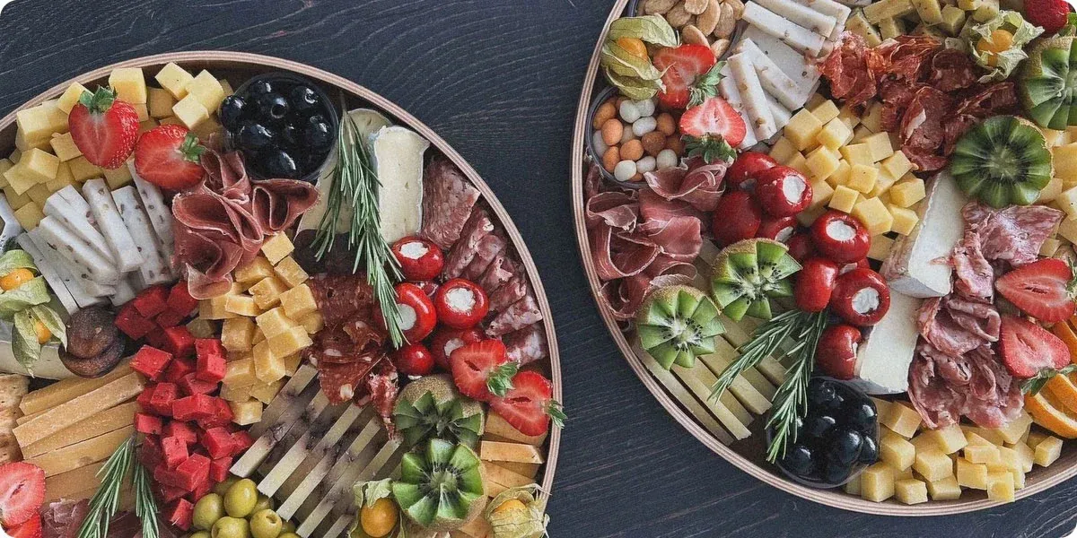 deska serów i wędlin do czerwonego wina