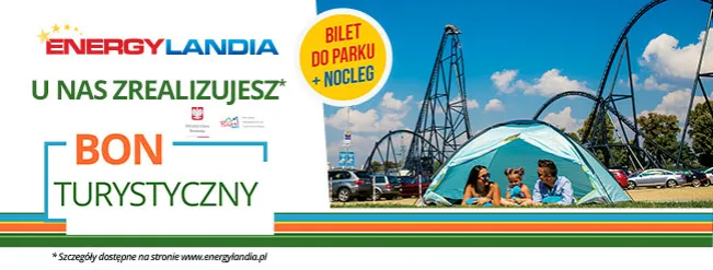 rodzina w parku rozrywki bon turystyczny