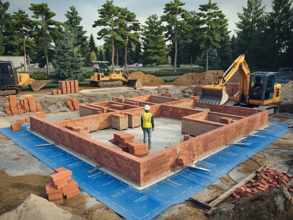 etapy budowy garażu murowanego fundamenty ściany dach