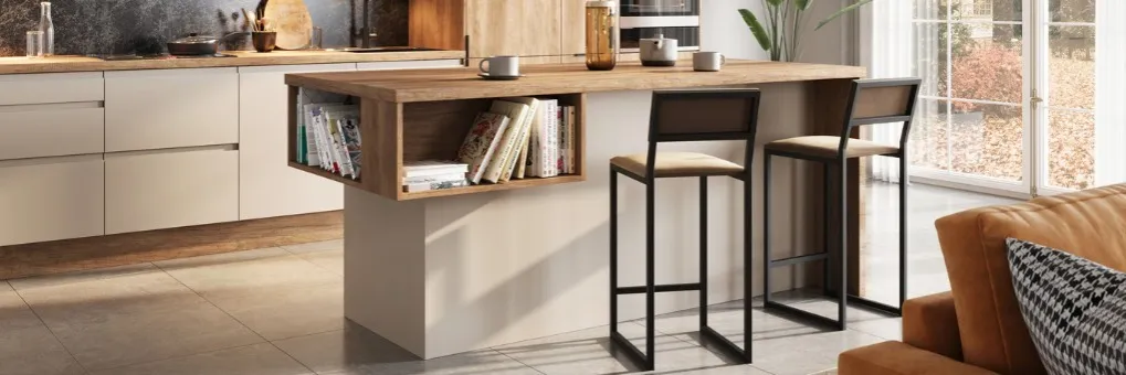 wyspa kuchenna różne głębokości