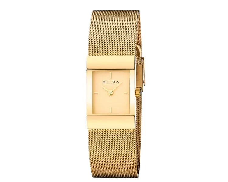 Modne zegarki damskie Apart różowe złoto mesh