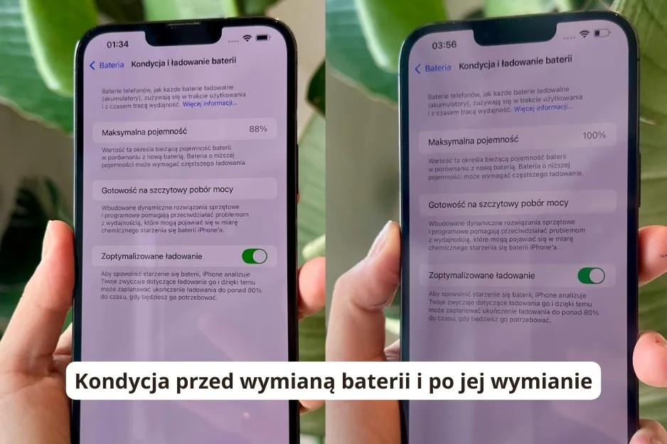iPhone 11 kondycja baterii poniżej 80%