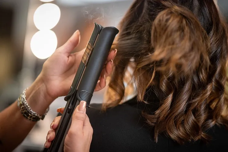 prostownica do kręcenia loków zaokrąglone płytki