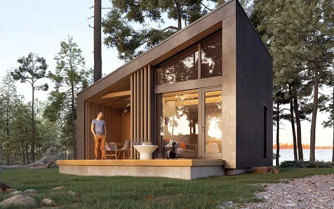 nowoczesny domek letniskowy na wynajem w Polsce