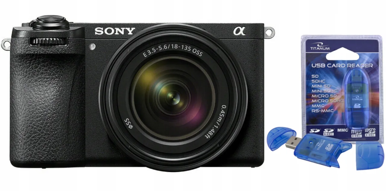 Kompaktowy obiektyw uniwersalny Sony E 18-135mm f/3.5-5.6 OSS na aparacie Sony A6700