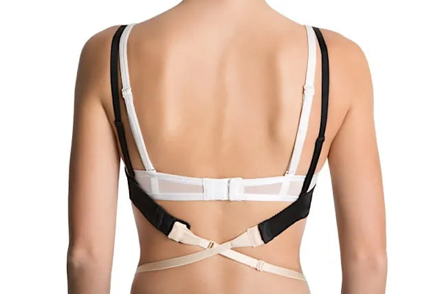 Pasek obniżający zapięcie biustonosza