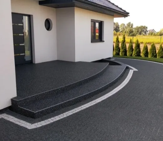 podjazd z żywicy epoksydowej lub poliuretanowej