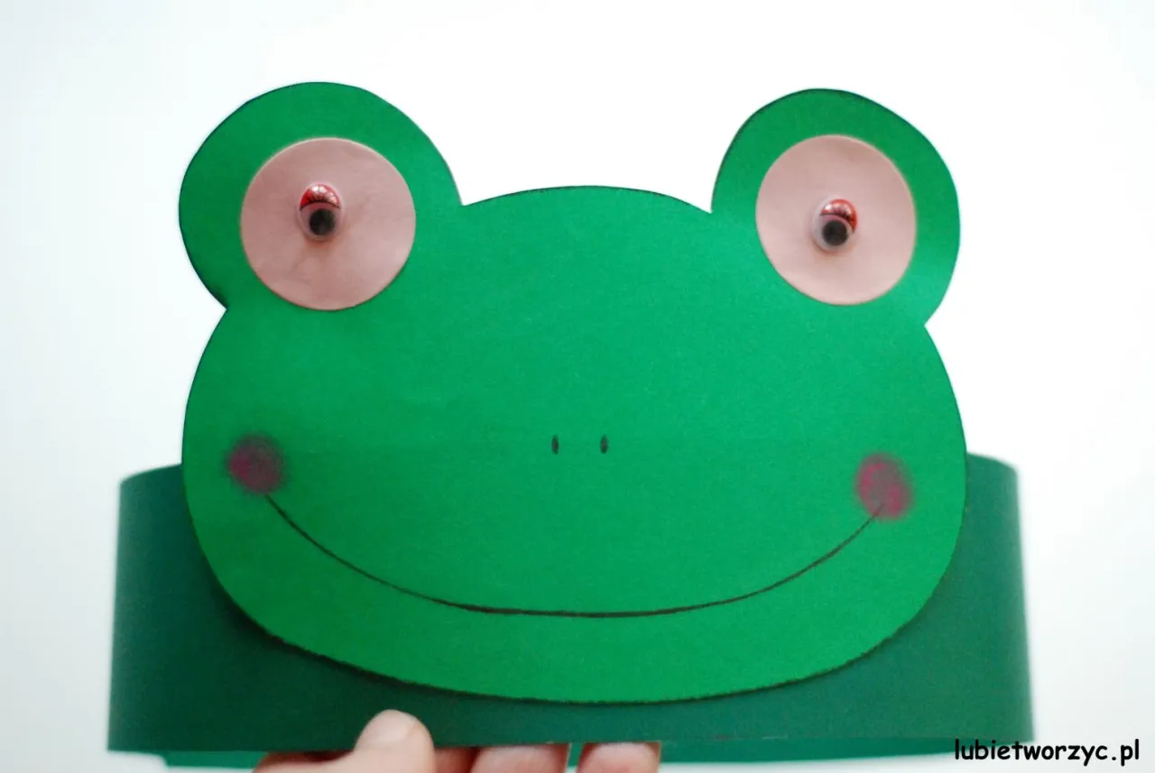 opaska żaba oczy DIY