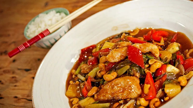 kurczak w sosie słodko-kwaśnym i włoskie smaki