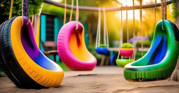 Jak przygotować opony do placu zabaw, czyszczenie opon DIY