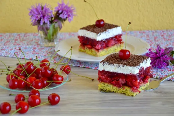 wariacje ciasta suwak kolorowe warstwy