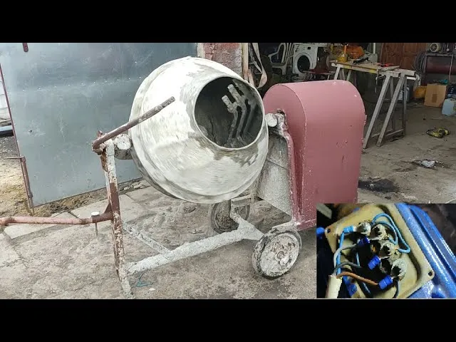 Silnik i przekładnia do betoniarki DIY