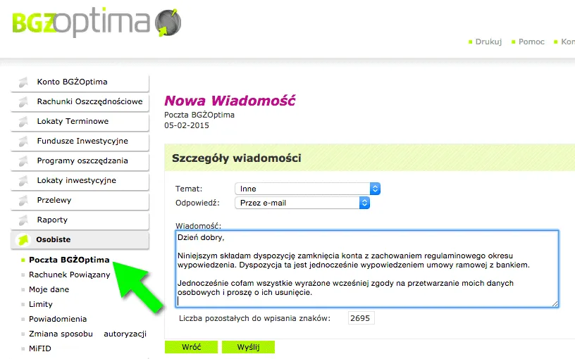 Przygotowanie do zamknięcia konta bankowego checklist
