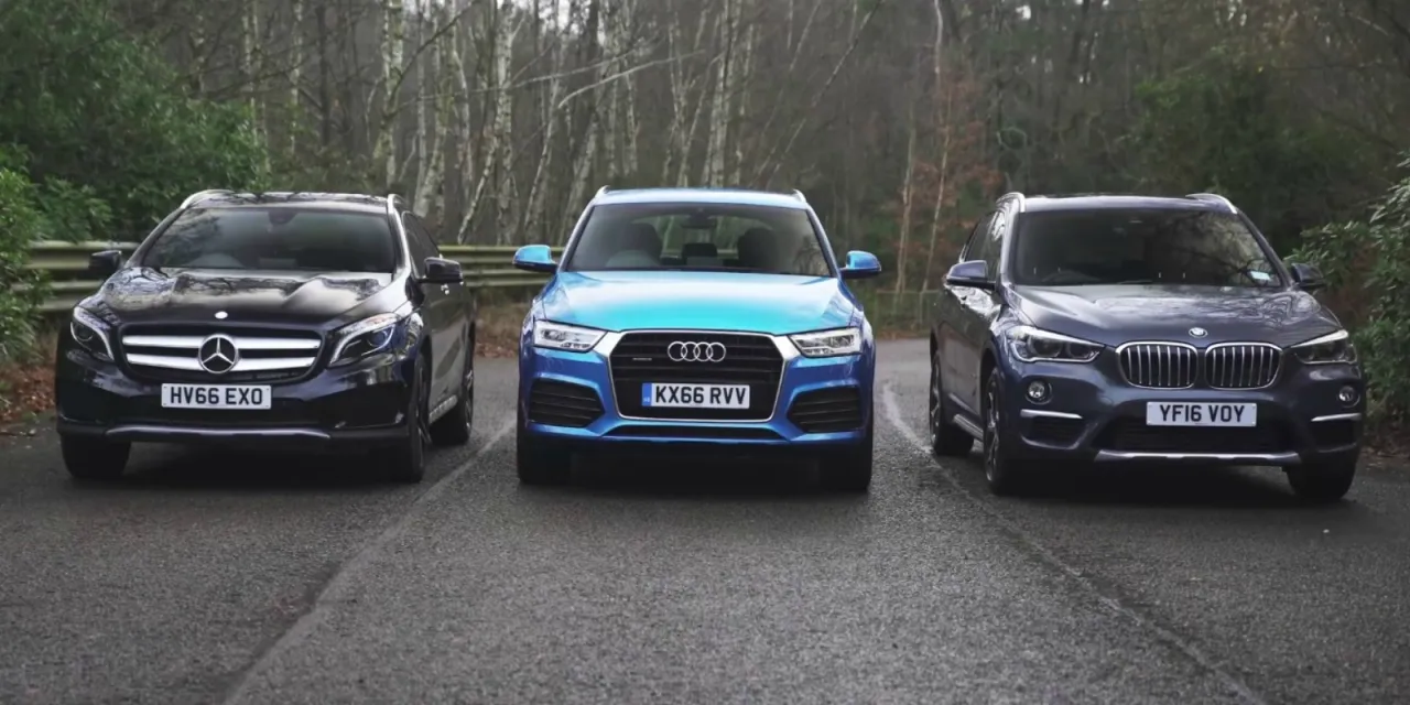 BMW X1 Audi Q3 Mercedes GLA por&oacute;wnanie