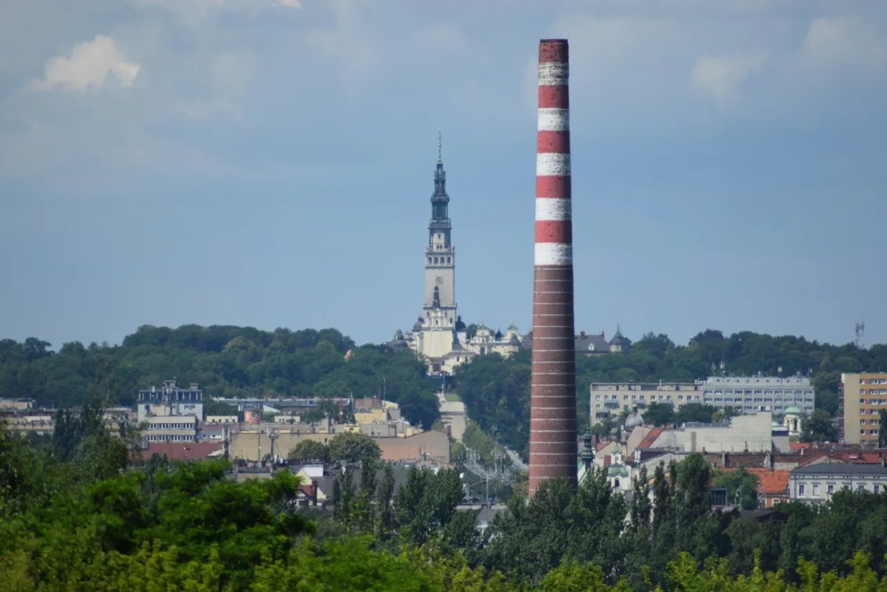 Częstochowa panorama miasto atrakcje