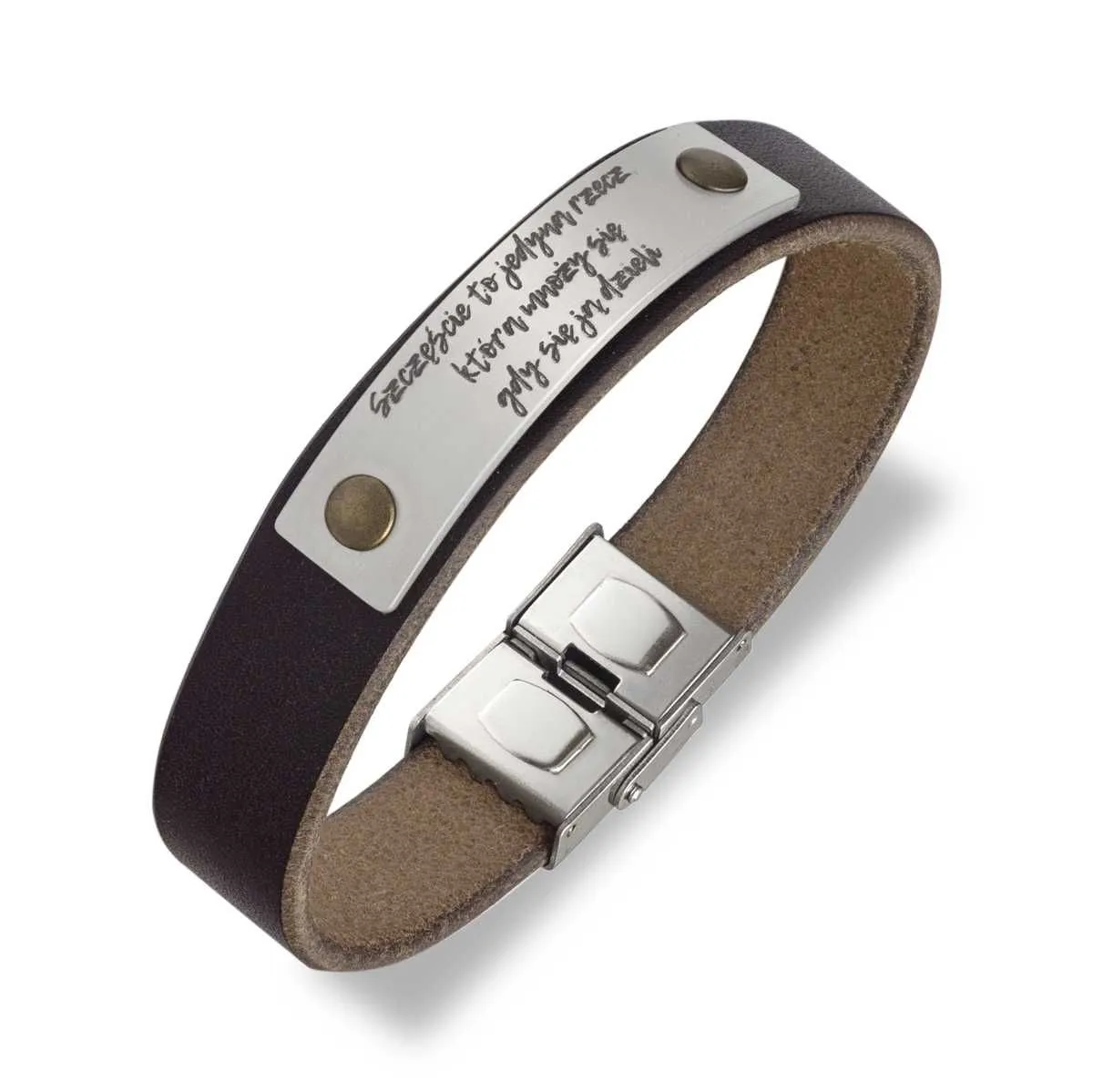 męska bransoletka z grawerem