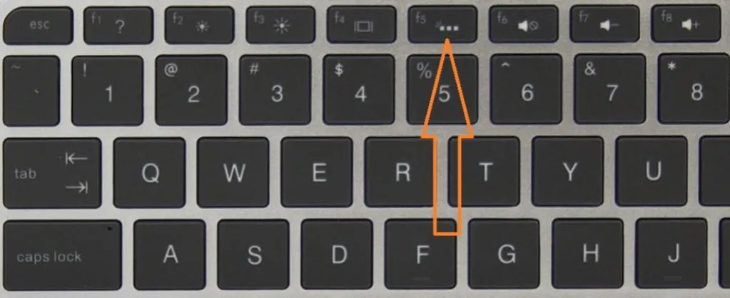 podświetlana klawiatura laptopa, klawisz fn