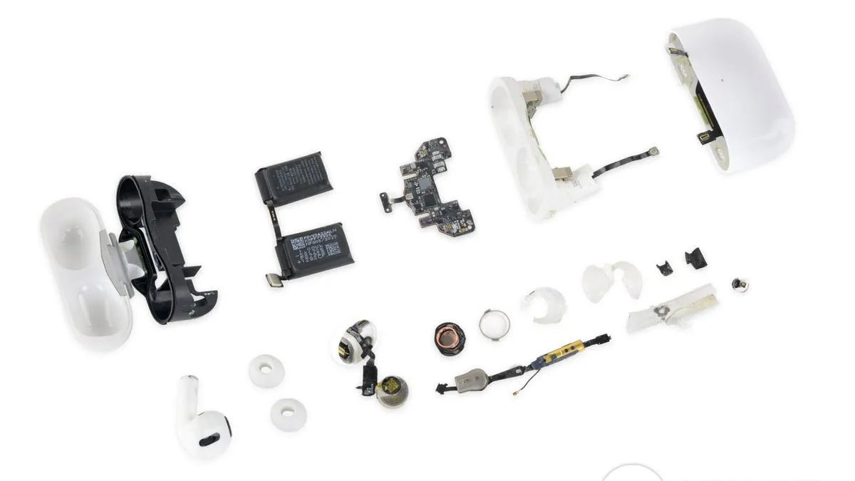 Apple AirPods Technologie Innenansicht