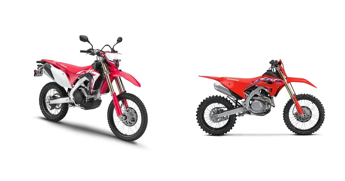 Honda CRF 450R RX RL porównanie