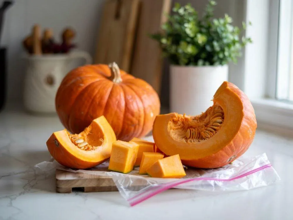 przygotowanie dyni do mrożenia kroki