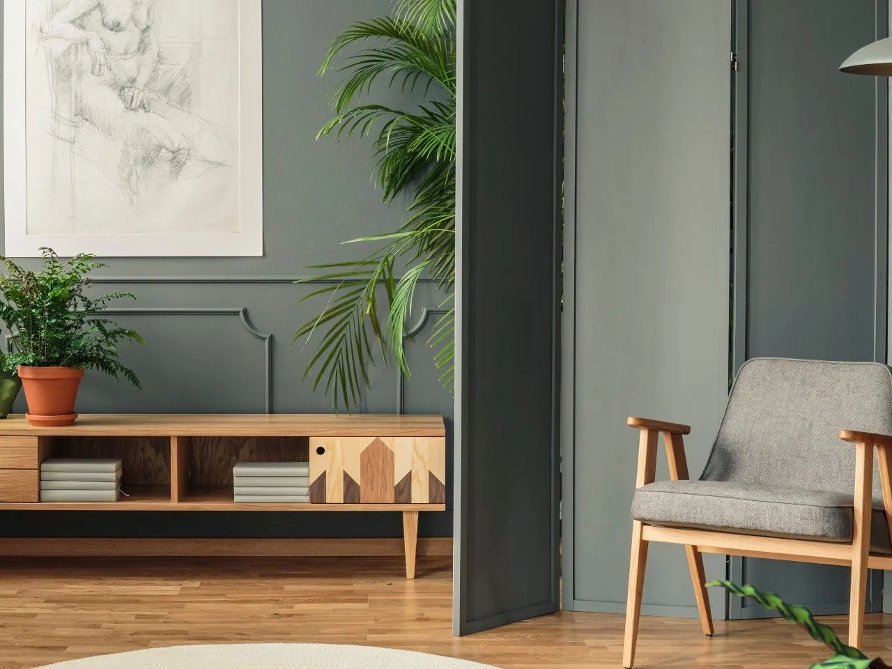 Inspiracje podziału pokoju na strefy bez remontu