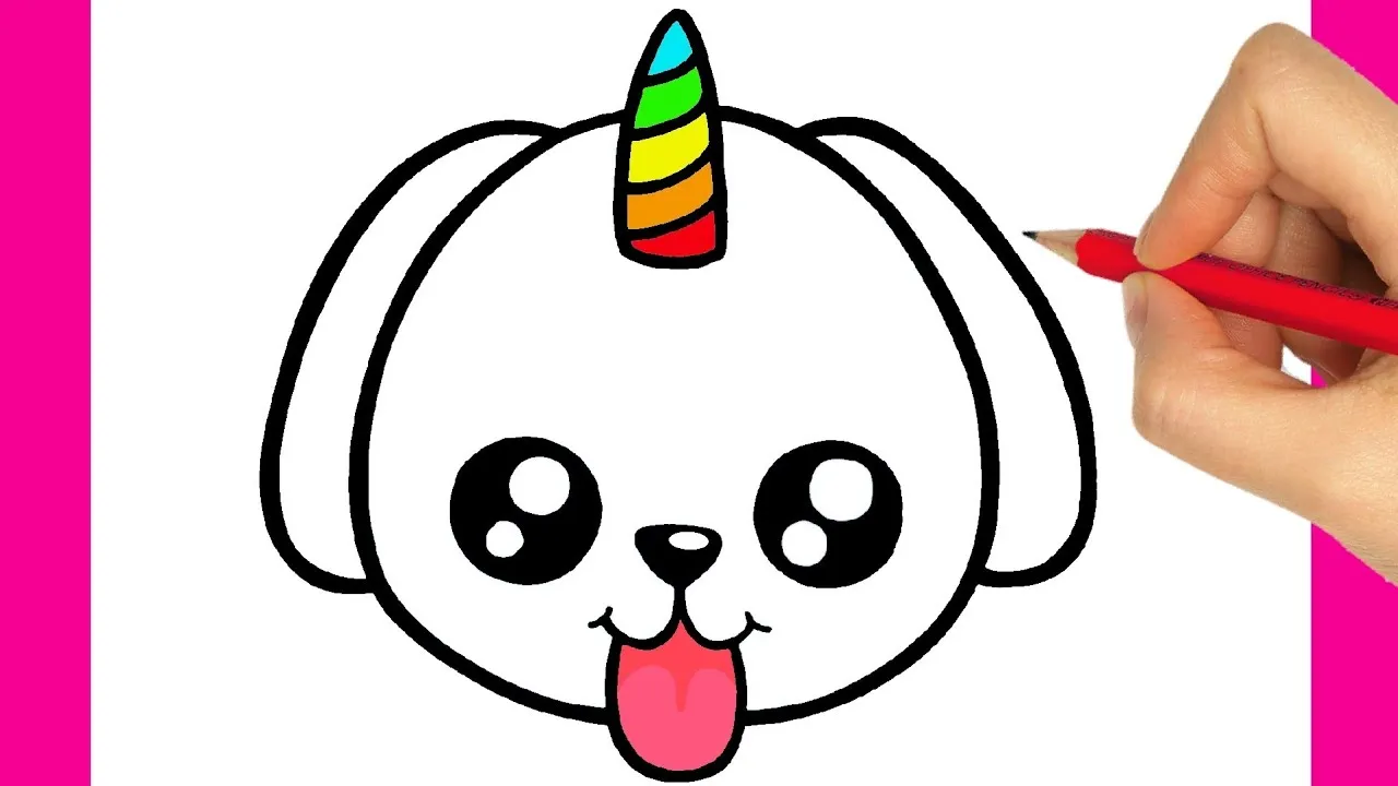 Kawaii Hunde Augen und Mimik zeichnen