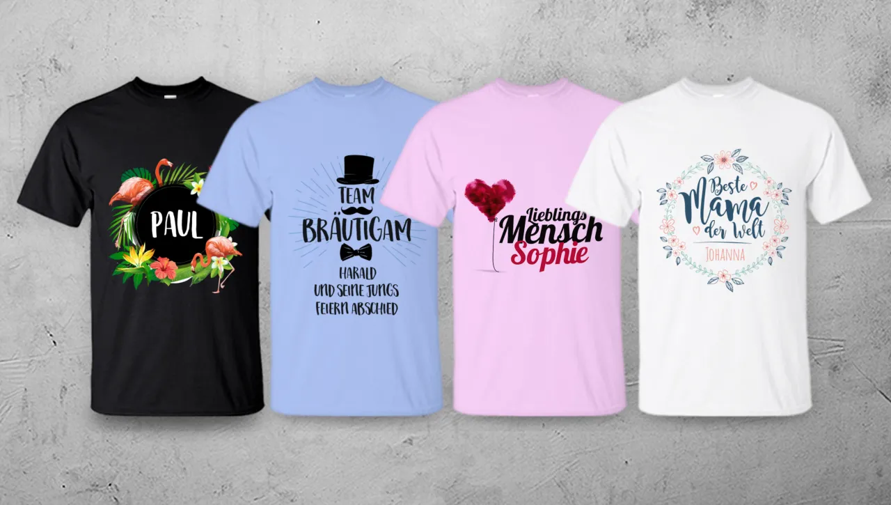 Online T-Shirt Konfigurator Beispiel