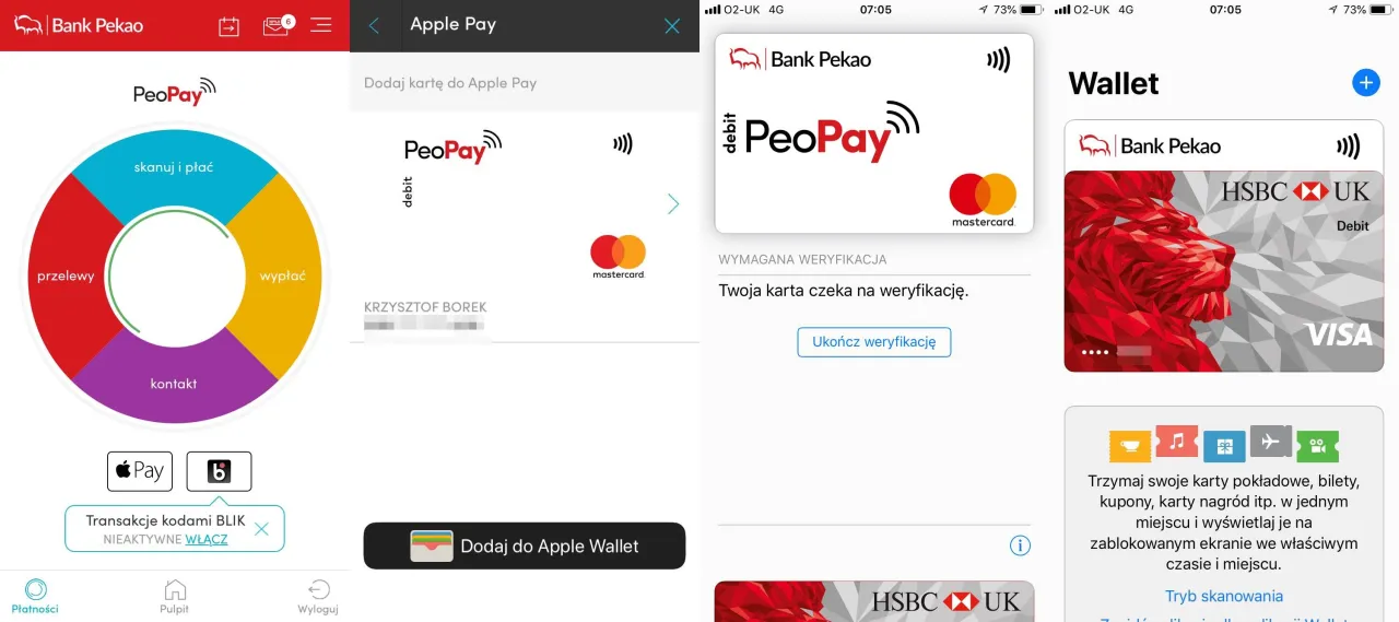 PeoPay dodawanie karty Apple Pay