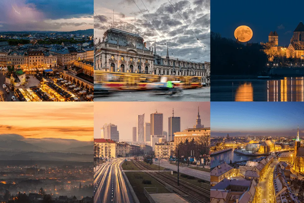 Najpiękniejsze miasta świata kolaż