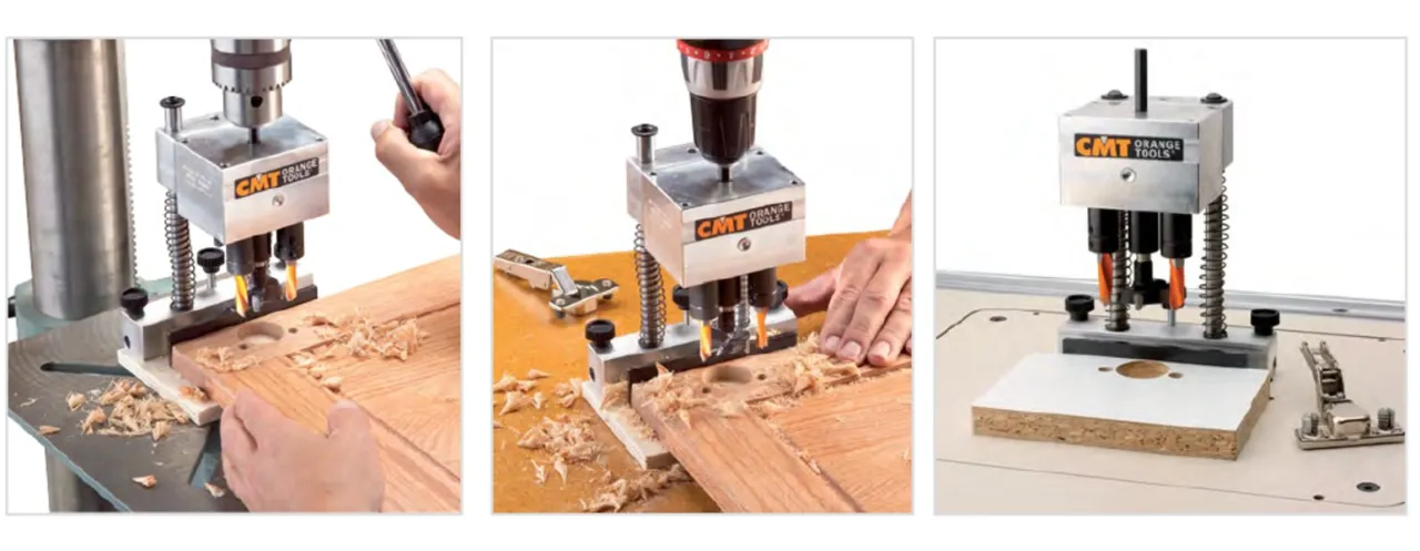 frezowanie otworu pod zawias puszkowy