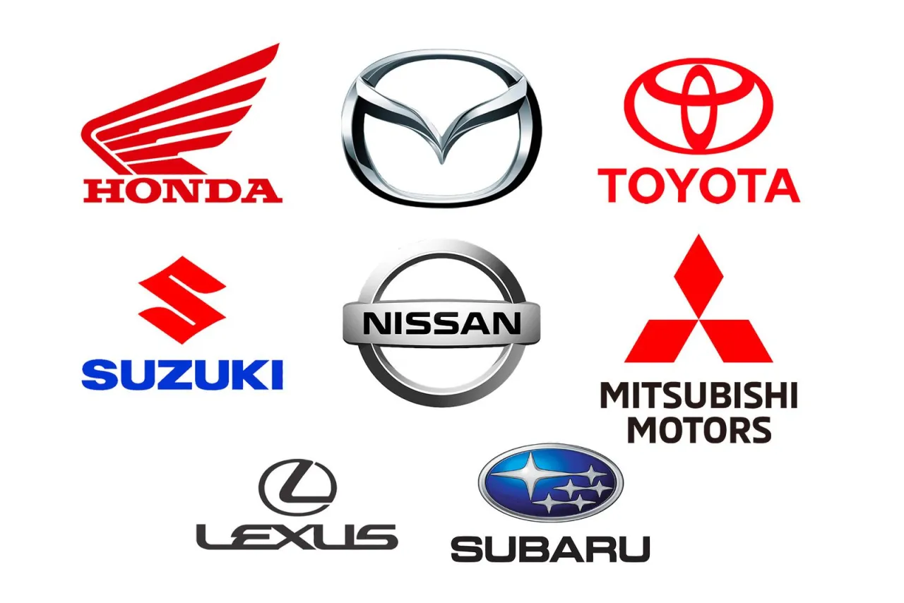 logos des marques automobiles fiables Toyota Honda Mazda Suzuki
