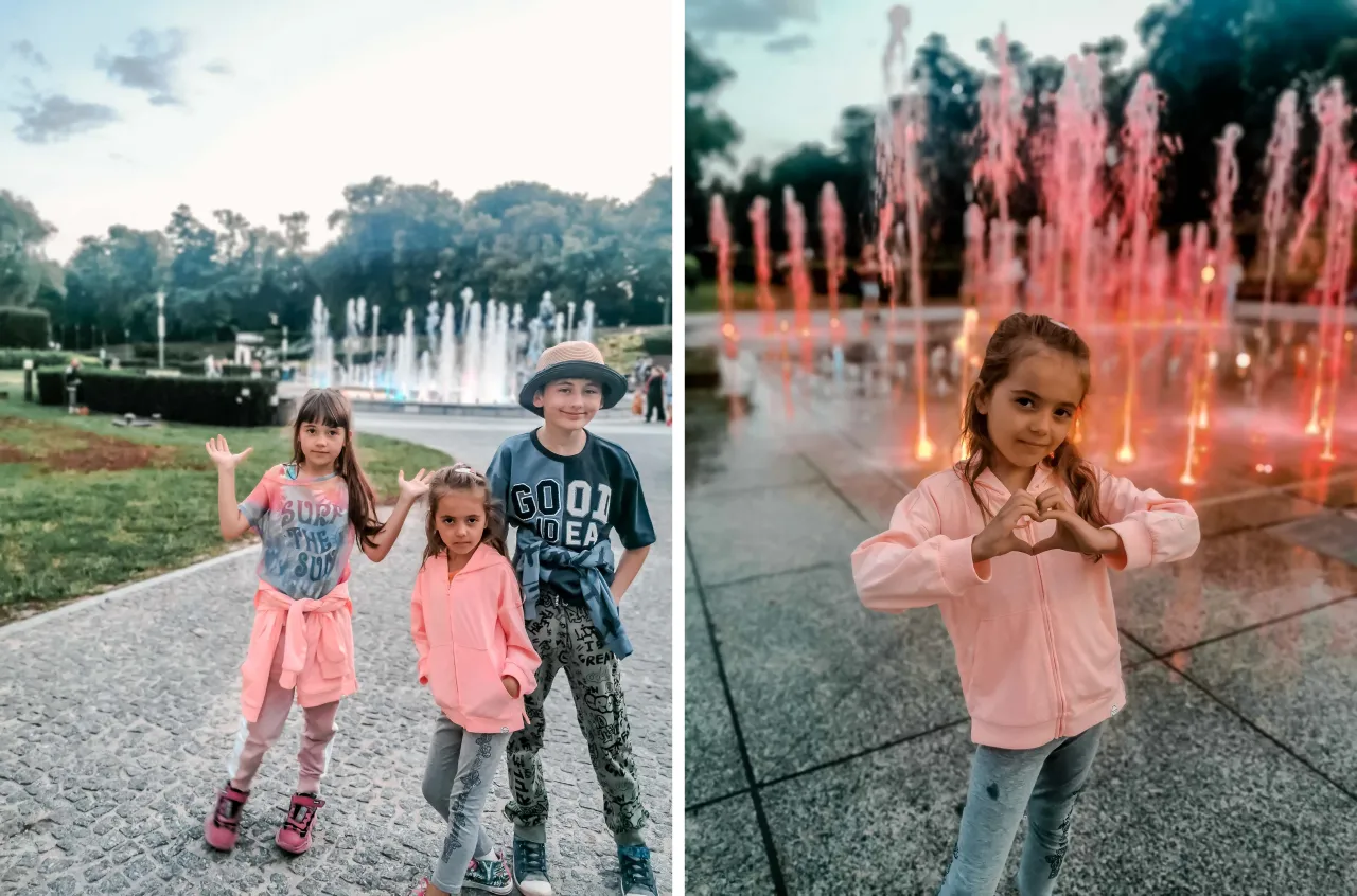 rodzina z dziećmi bawiąca się w Rzeszowie na świeżym powietrzu