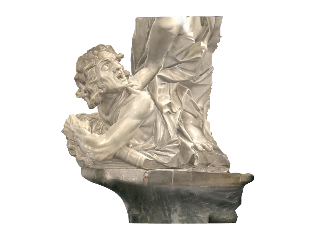 filozof zamyślony, starożytna rzeźba, mądrość