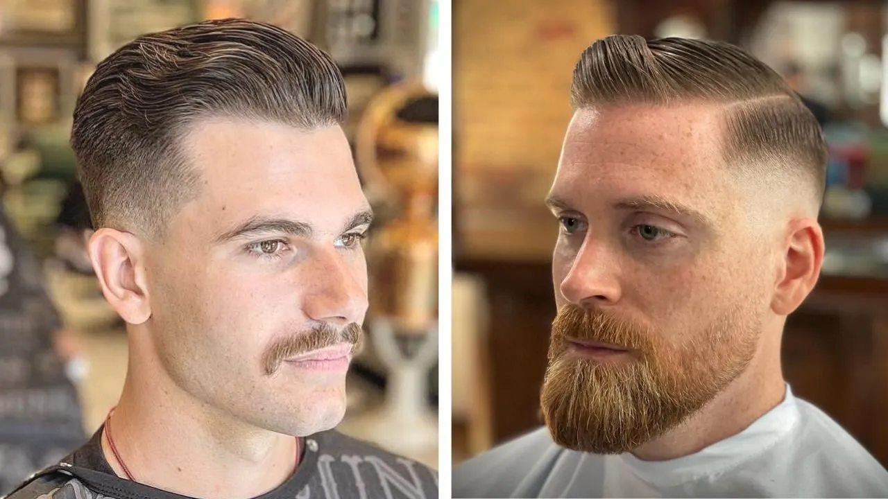 Quiff Pompadour męskie fryzury stylizacja